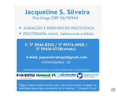 JACQUELINE S. SILVEIRA - PSICÓLOGA CRP 06/98964