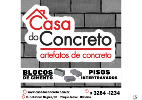 CASA DO CONCRETO | BÁLSAMO SP | 17 3264-1234