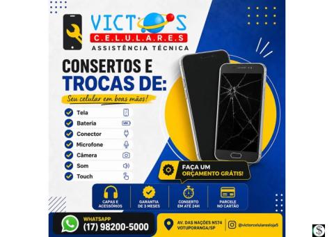 VICTORS CELULARES E PAPELARIA 17 98200-5000