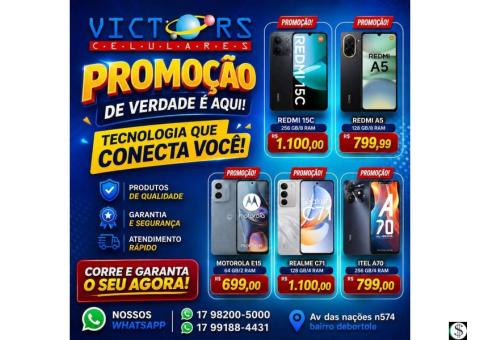 VICTORS CELULARES E PAPELARIA 17 98200-5000