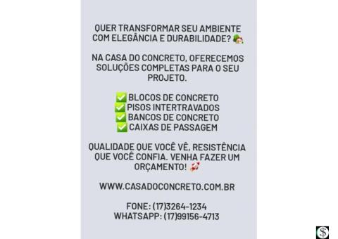 CASA DO CONCRETO | BÁLSAMO SP | 17 3264-1234