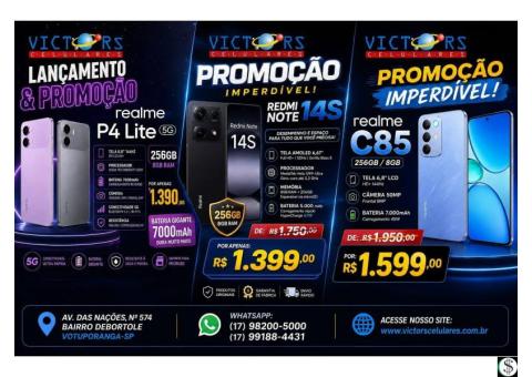 VICTORS CELULARES E PAPELARIA 17 98200-5000