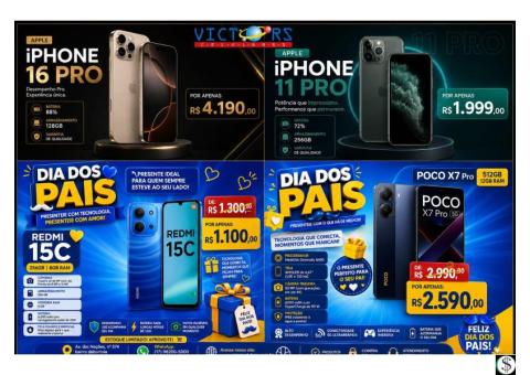 VICTORS CELULARES E PAPELARIA 17 98200-5000