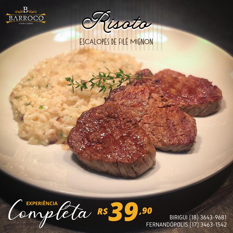 Risoto e Fillet 